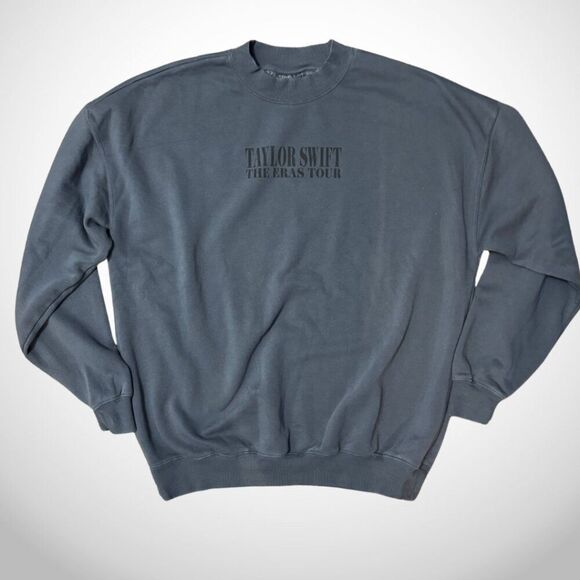 NEW The Eras Tour Authentic Blue Crewneck Sweatshirt Taylor Swift 2023 Medium - Picture 5 of 6
